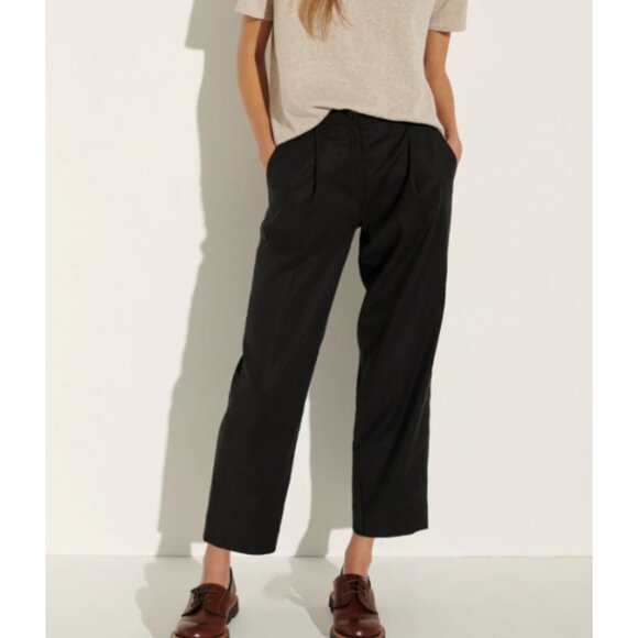 The Reset Pants - The Reset Slouchy Trouser Crop Pants Black Size M 26369
